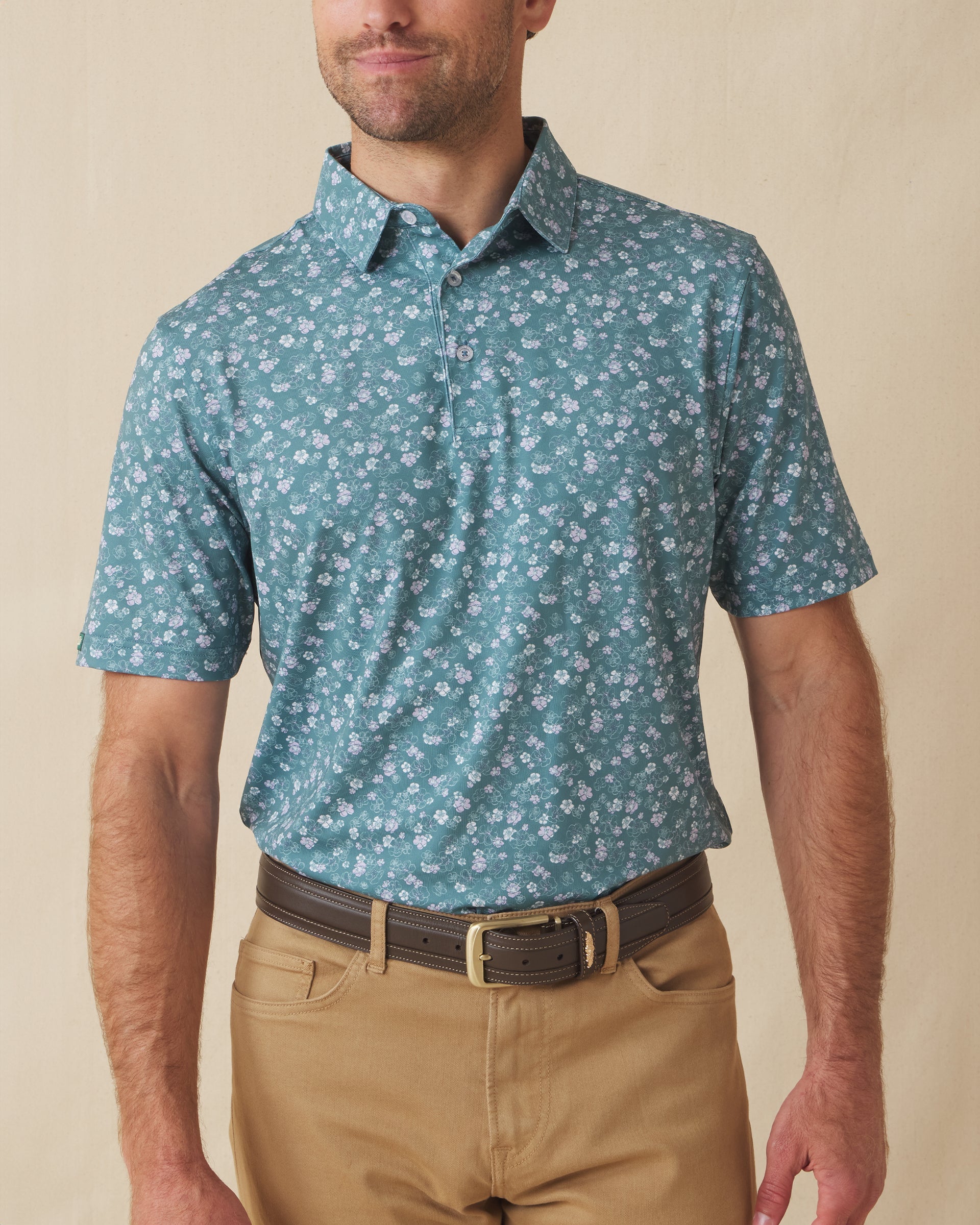 Straight Down Dogwood Polo - Sage