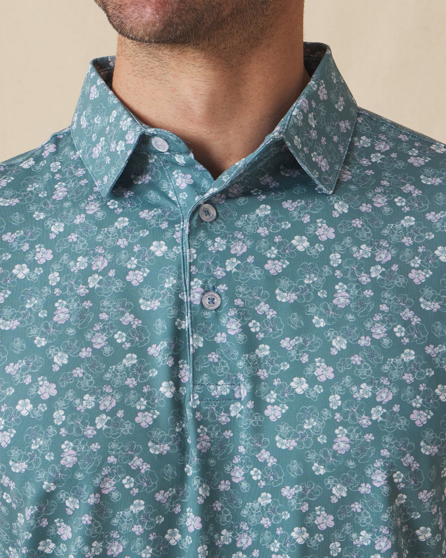 Straight Down Dogwood Polo - Sage