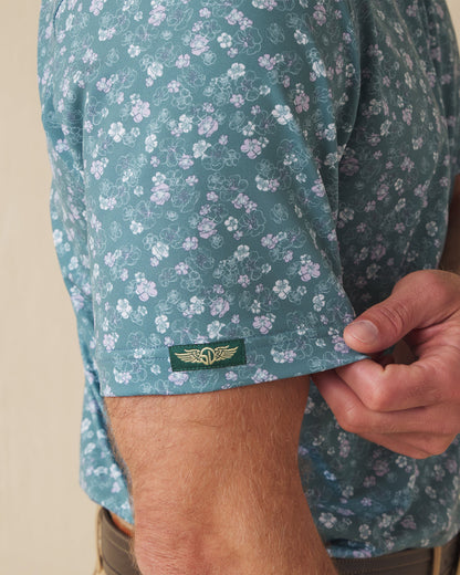 Straight Down Dogwood Polo - Sage