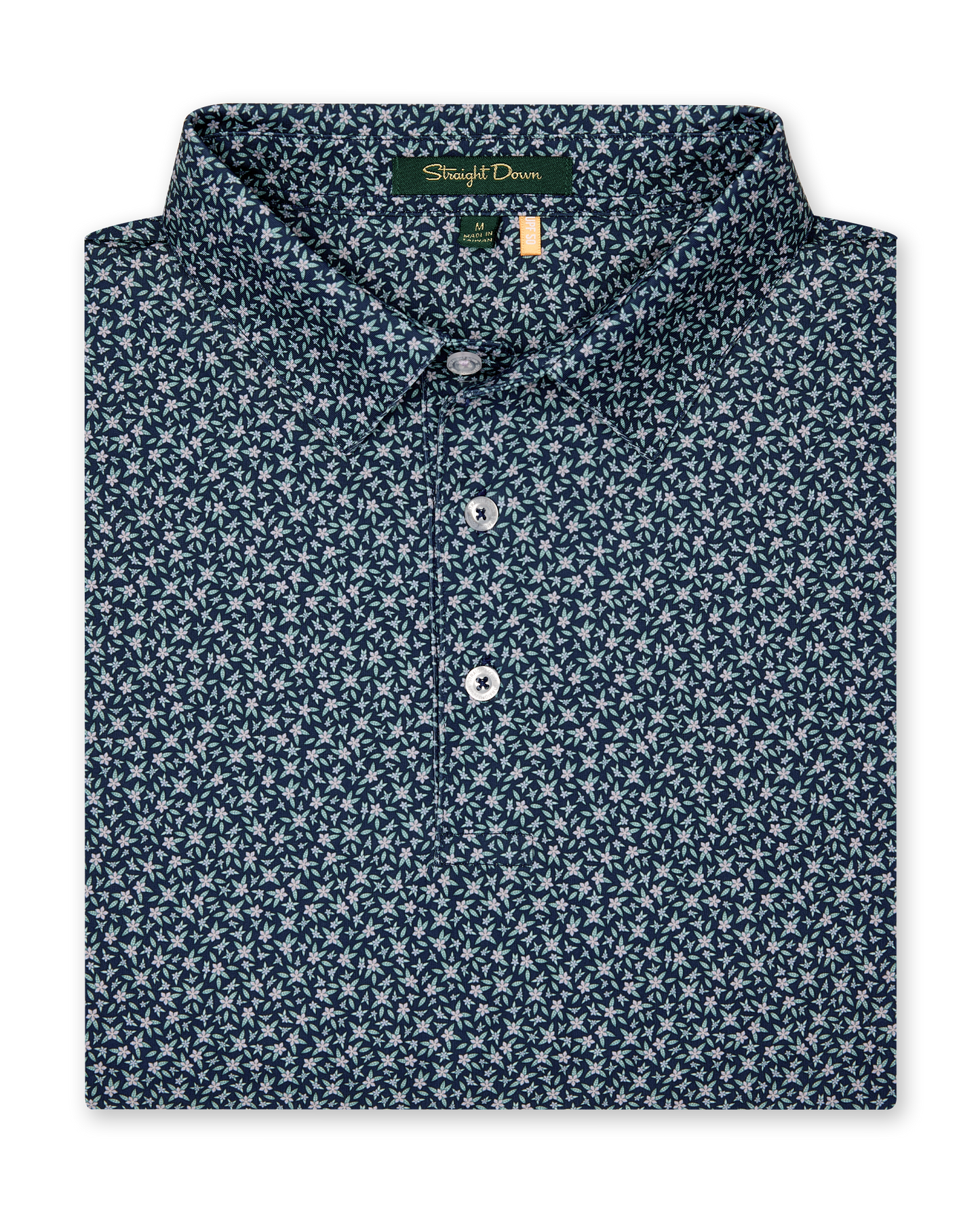 Straight Down Redbud Polo - New Indigo