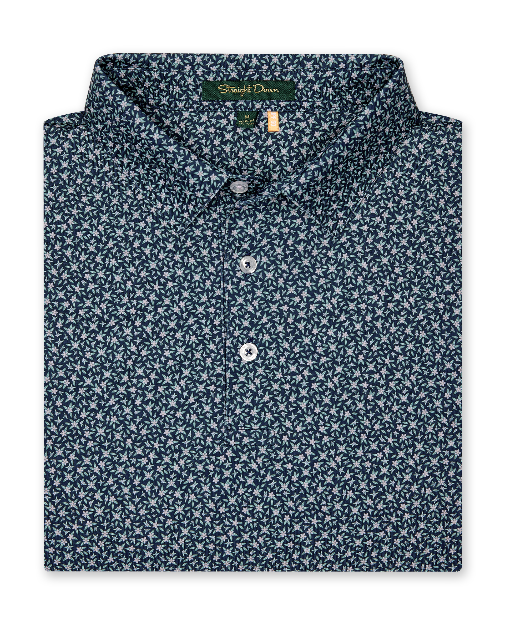 Straight Down Redbud Polo - New Indigo