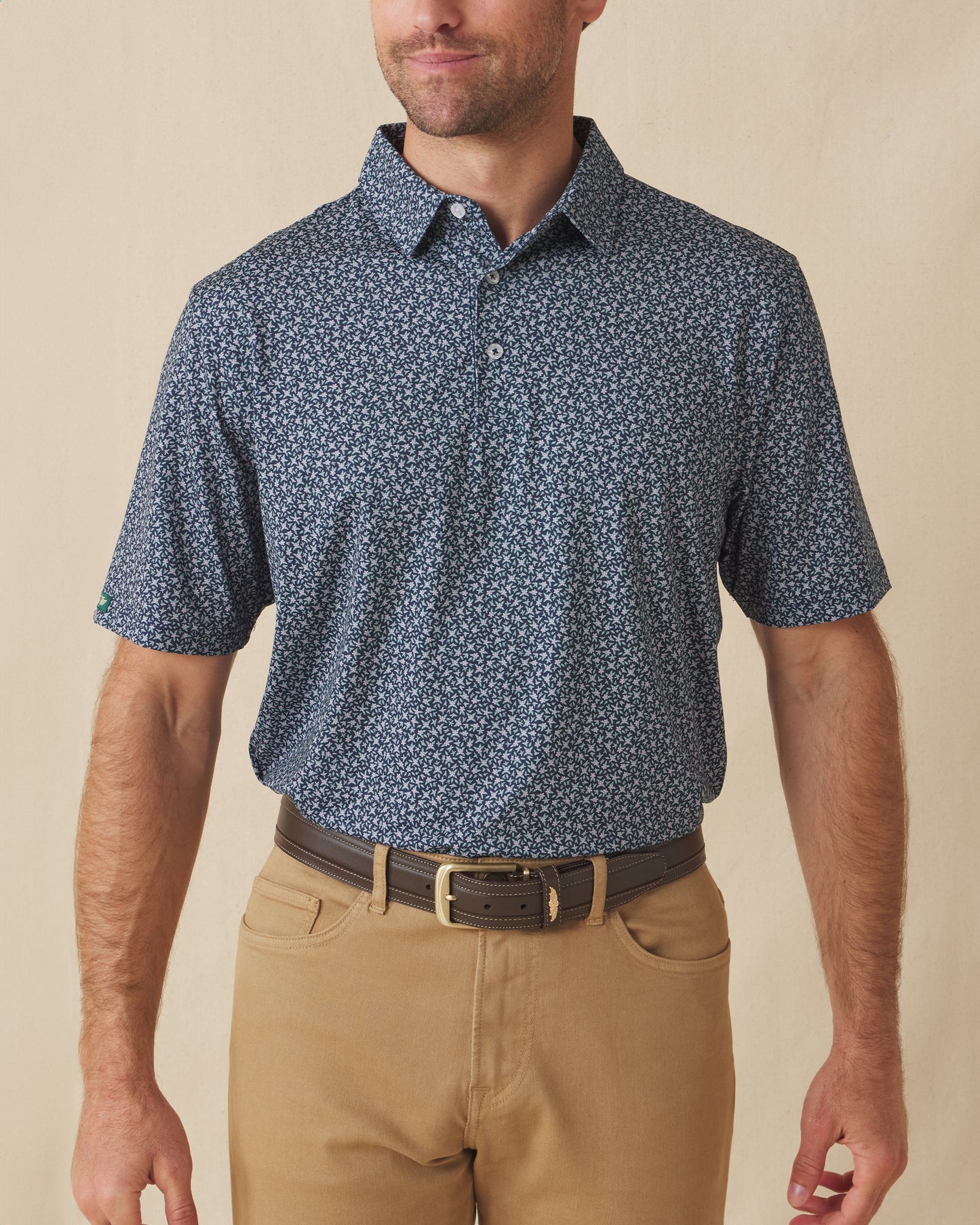 Straight Down Redbud Polo - New Indigo