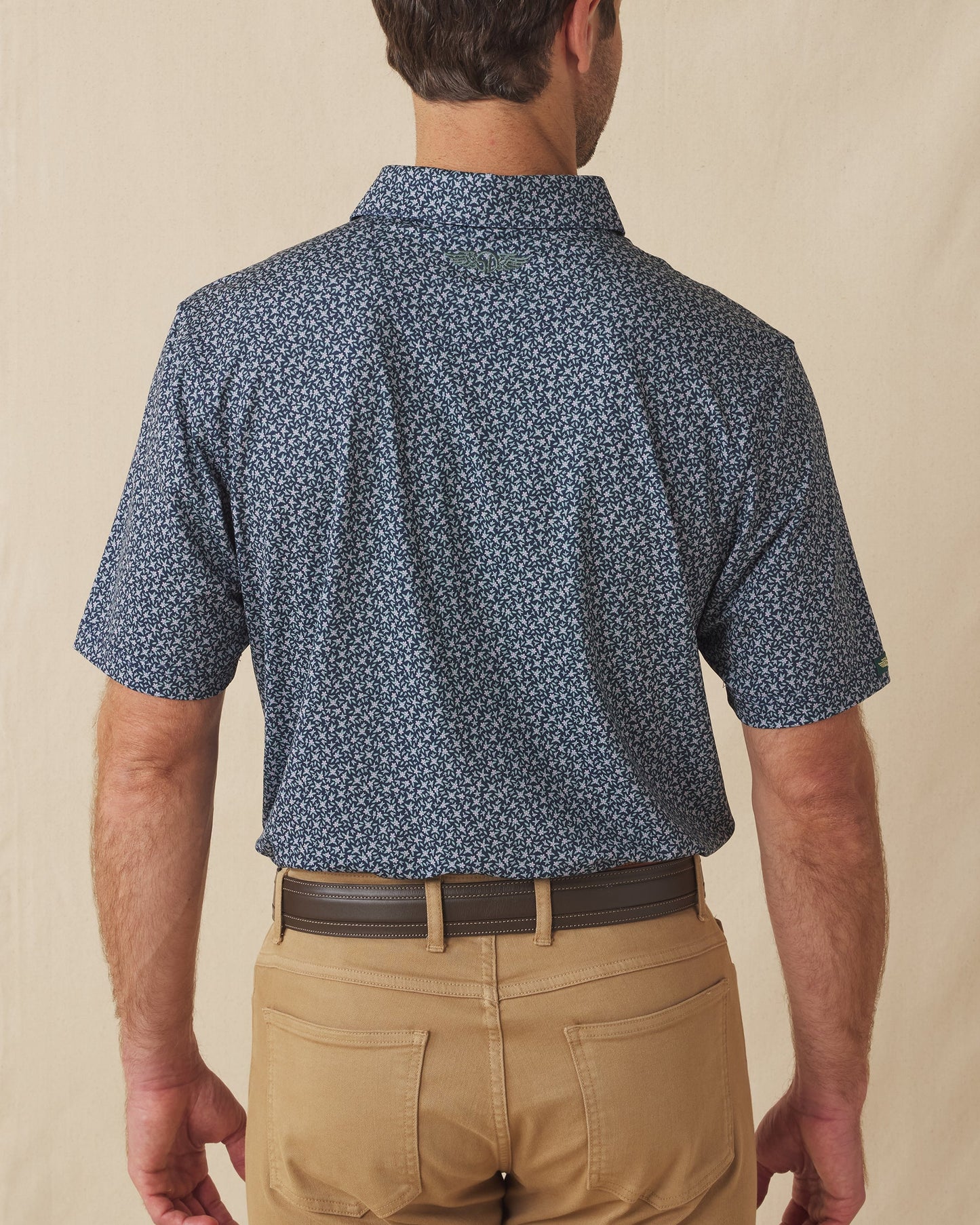 Straight Down Redbud Polo - New Indigo