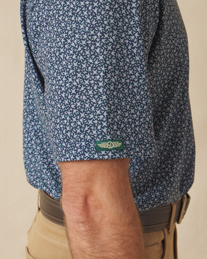 Straight Down Redbud Polo - New Indigo