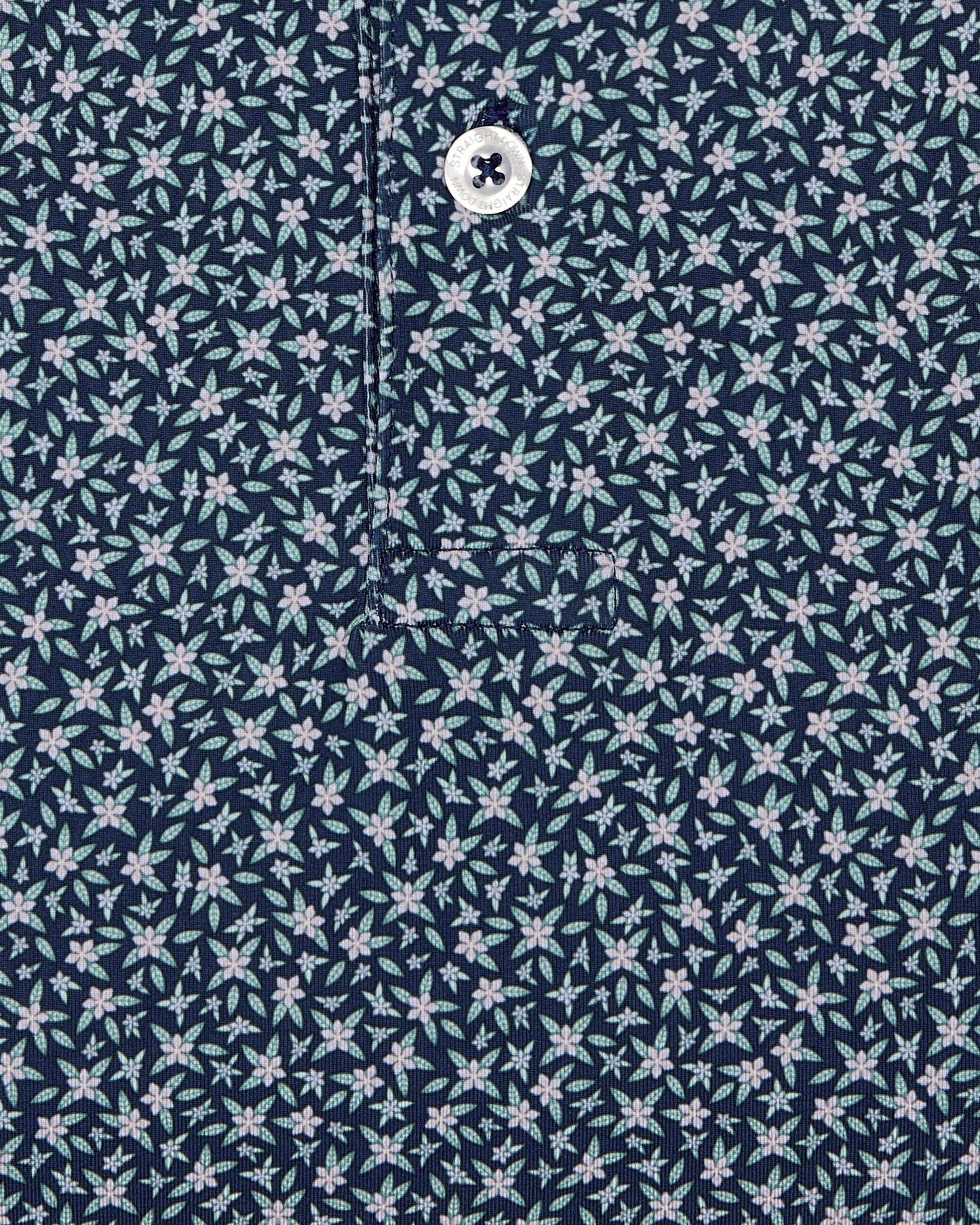 Straight Down Redbud Polo - New Indigo