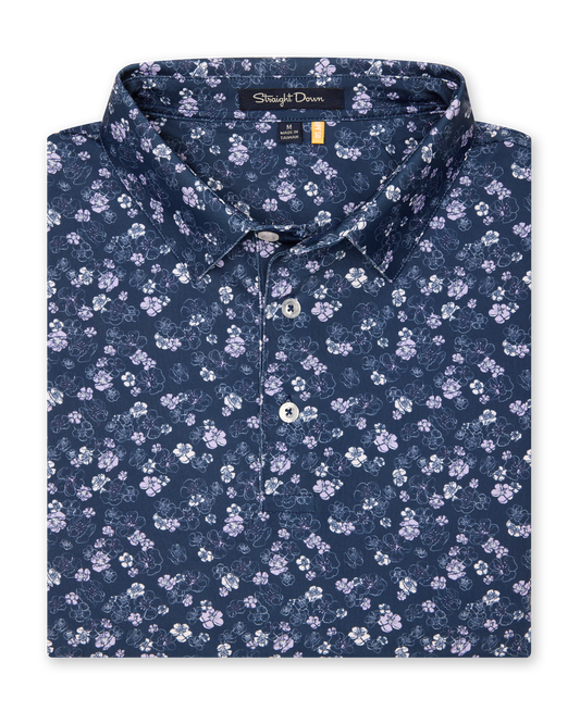 Straight Down Dogwood Polo - New Indigo