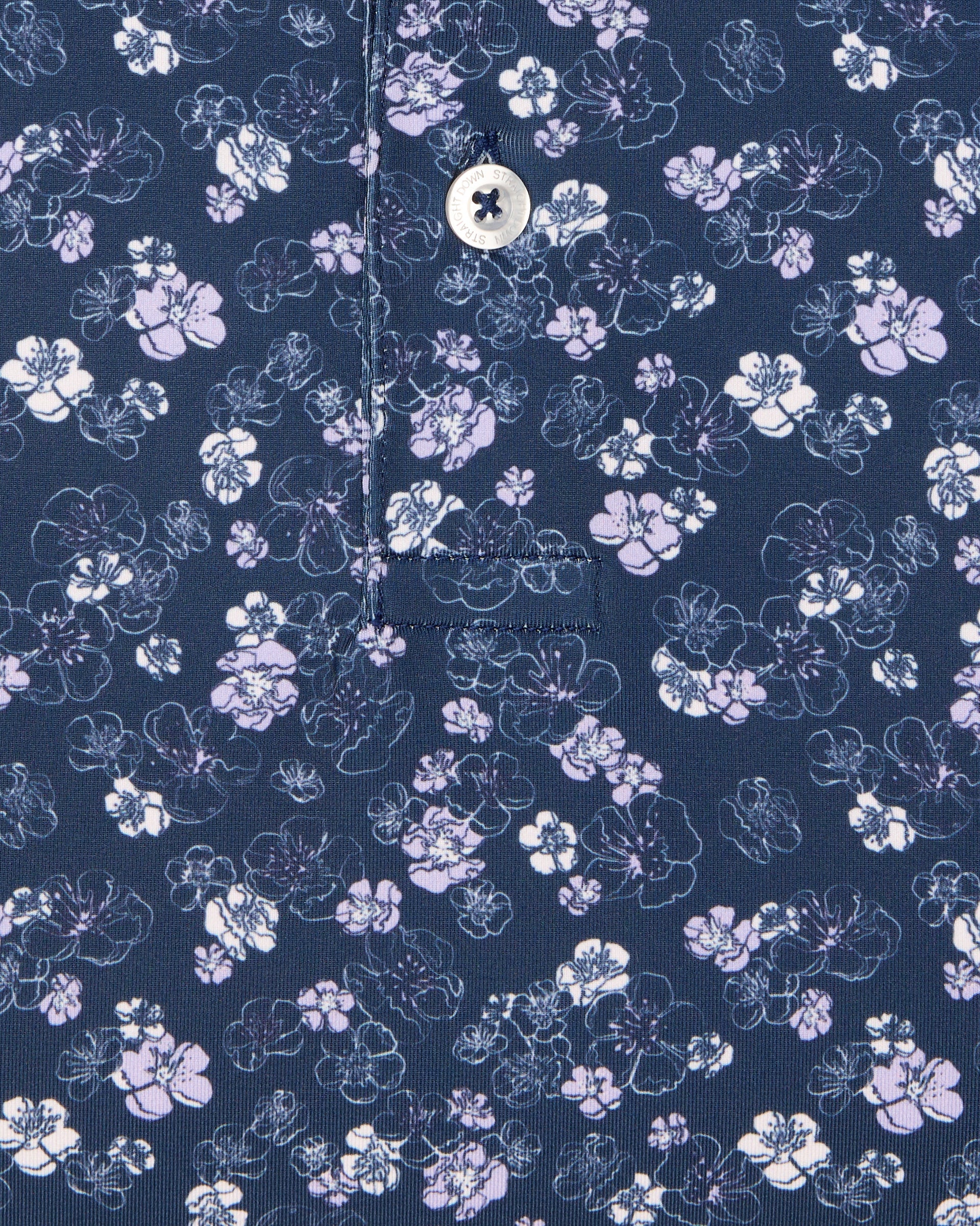 Straight Down Dogwood Polo - New Indigo
