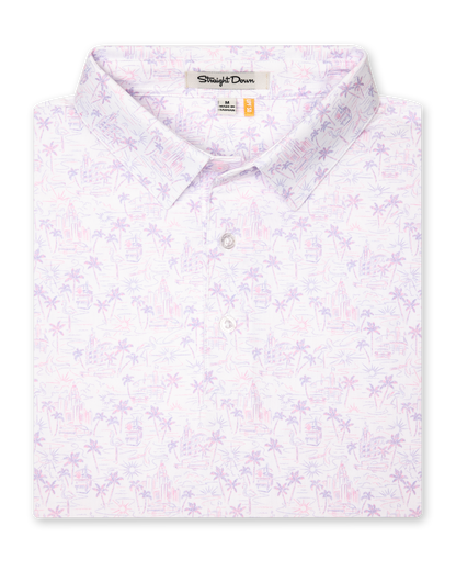 Straight Down South Beach Polo - Violet