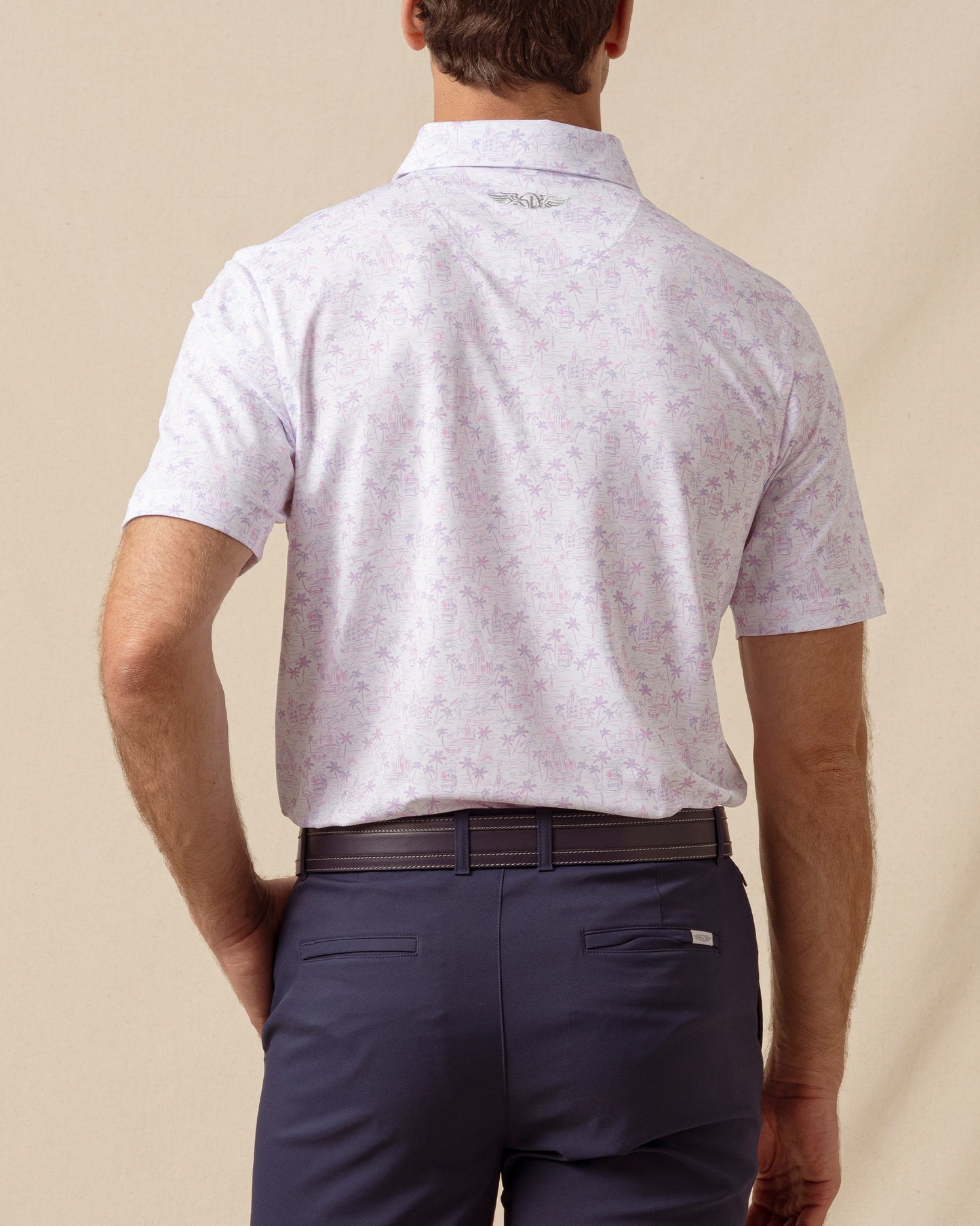Straight Down South Beach Polo - Violet