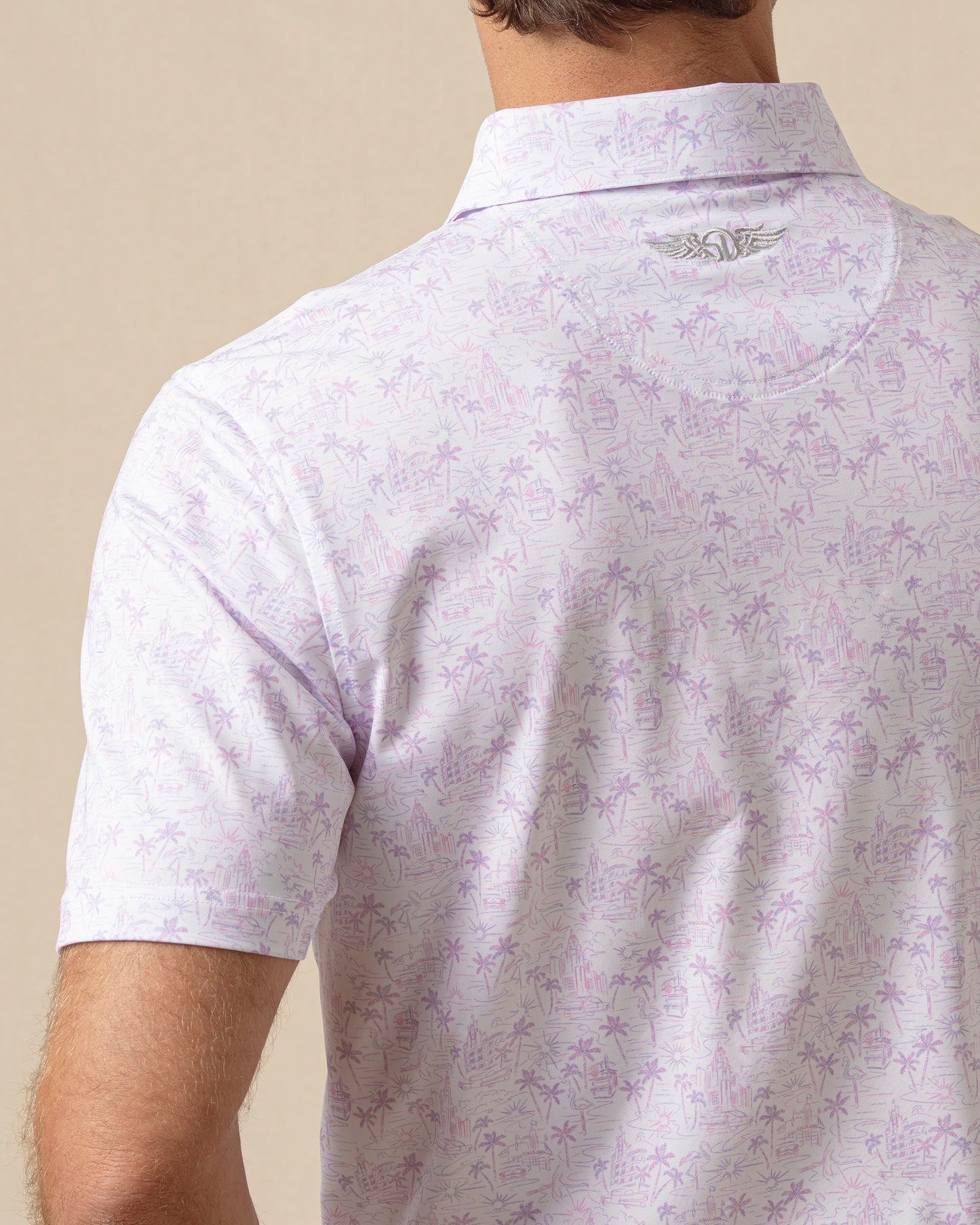 Straight Down South Beach Polo - Violet