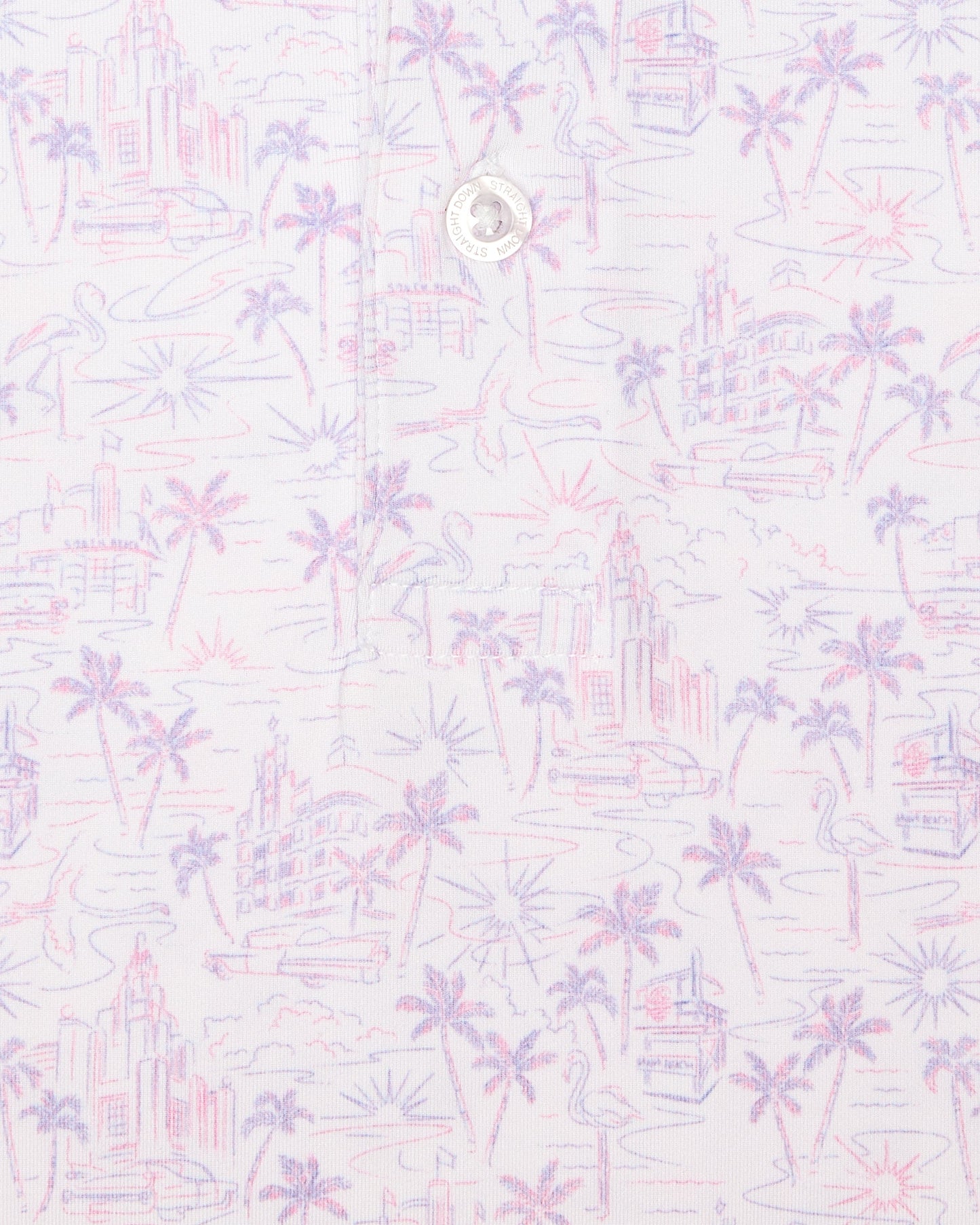 Straight Down South Beach Polo - Violet