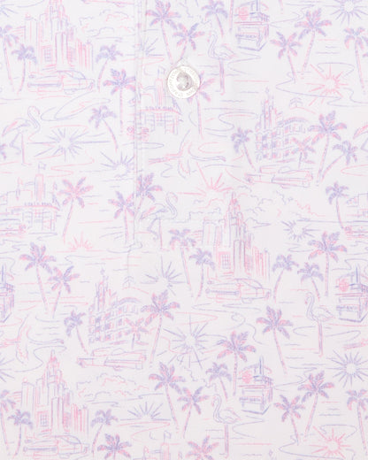 Straight Down South Beach Polo - Violet