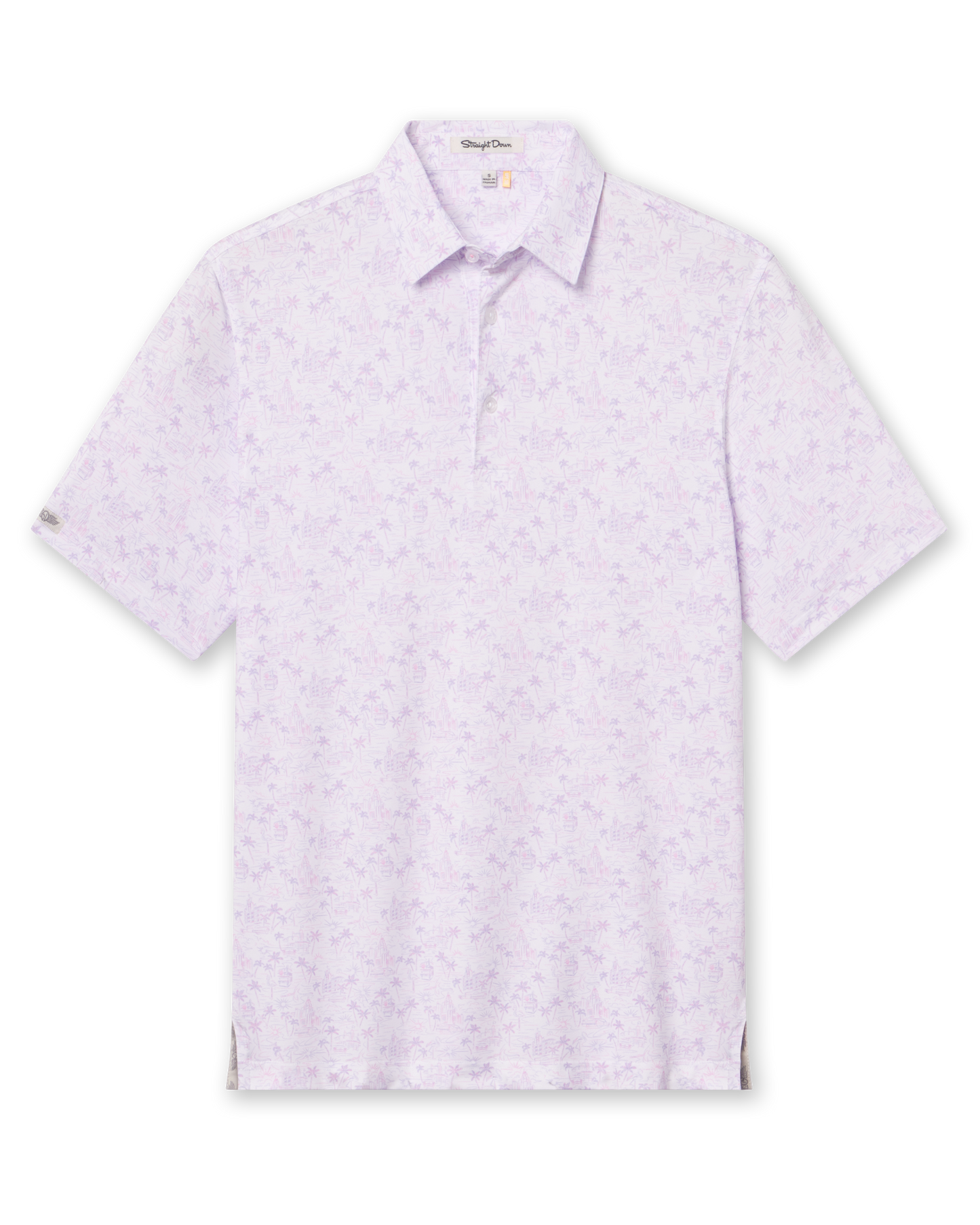 Straight Down South Beach Polo - Violet