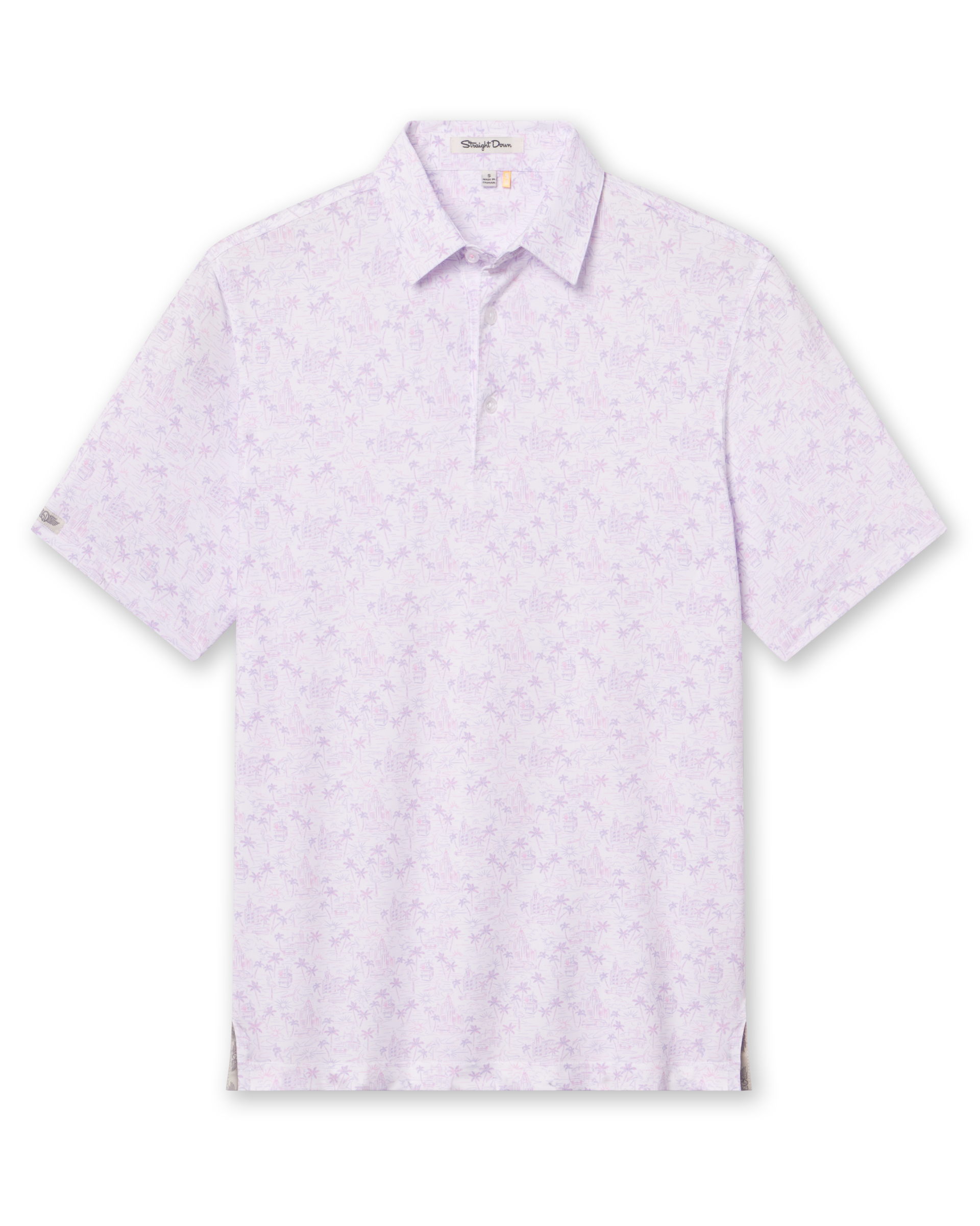 Straight Down South Beach Polo - Violet