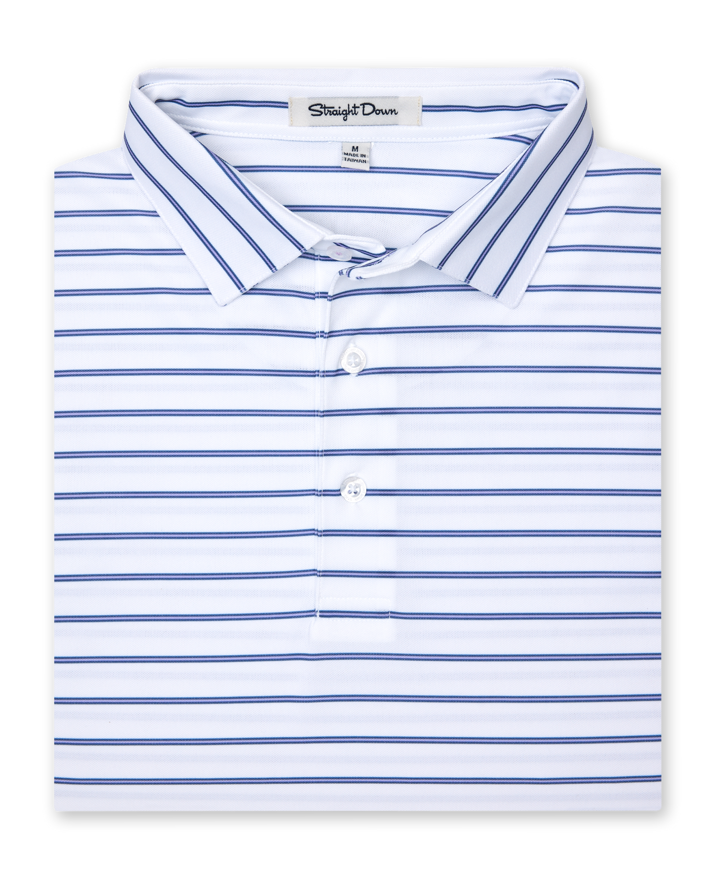 Straight Down Quintero Stripe Polo - Violet