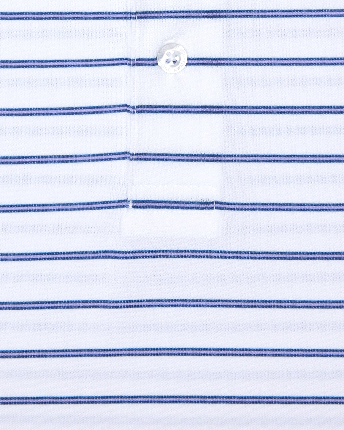 Straight Down Quintero Stripe Polo - Violet