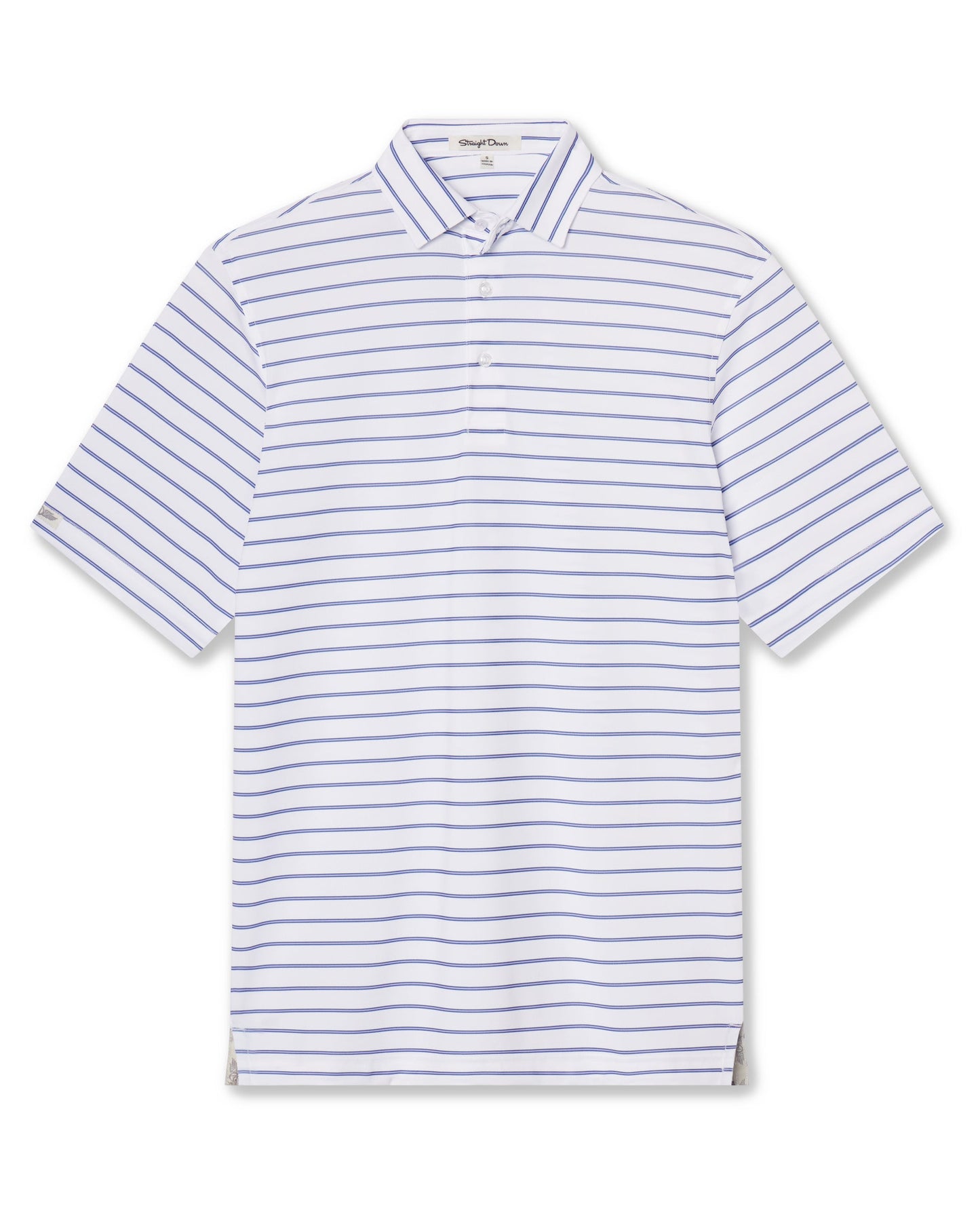 Straight Down Quintero Stripe Polo - Violet
