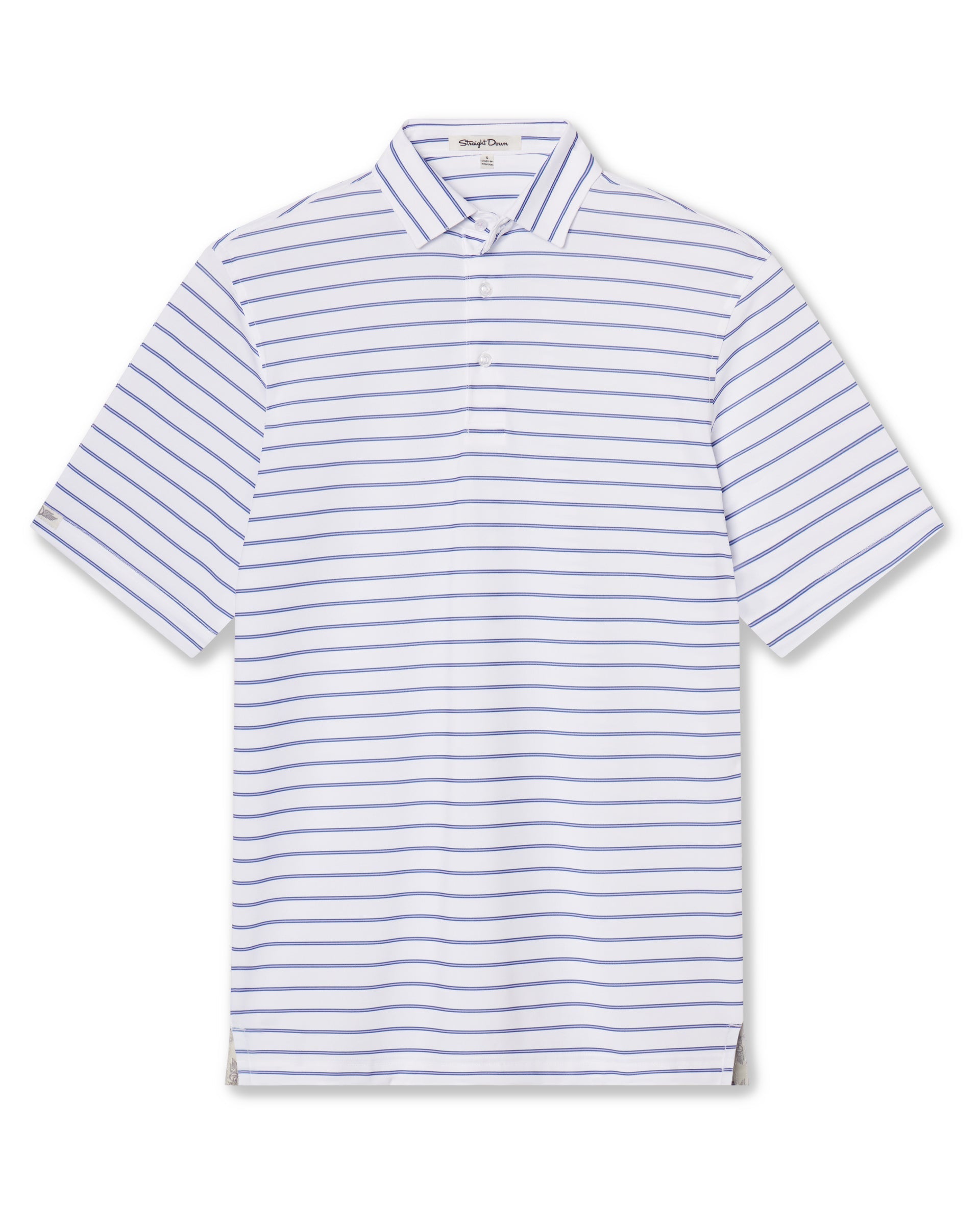 Straight Down Quintero Stripe Polo - Violet