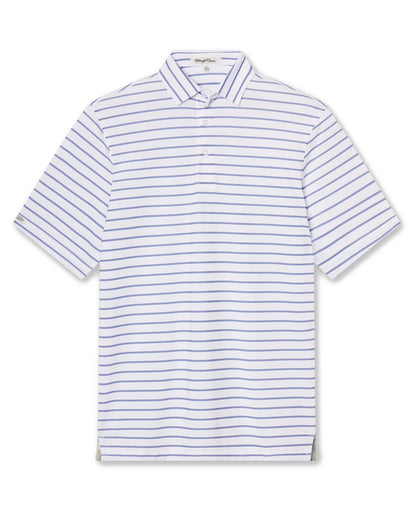 Straight Down Quintero Stripe Polo - Violet