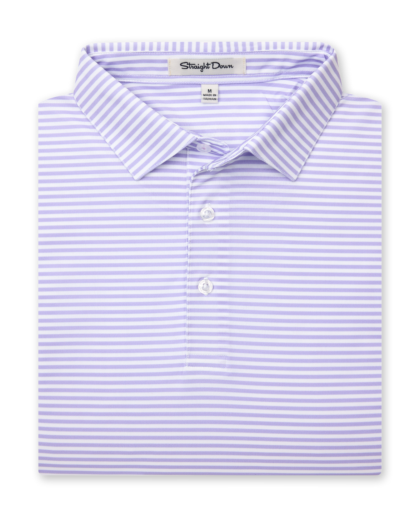 Straight Down Del Mar Stripe Polo - Violet