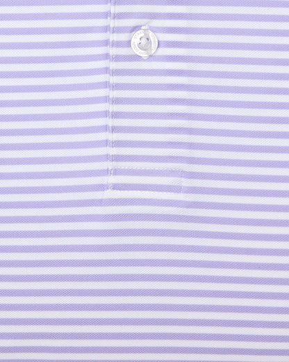 Straight Down Del Mar Stripe Polo - Violet