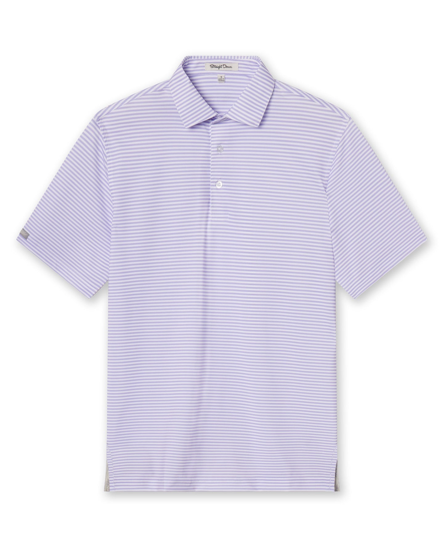 Straight Down Del Mar Stripe Polo - Violet