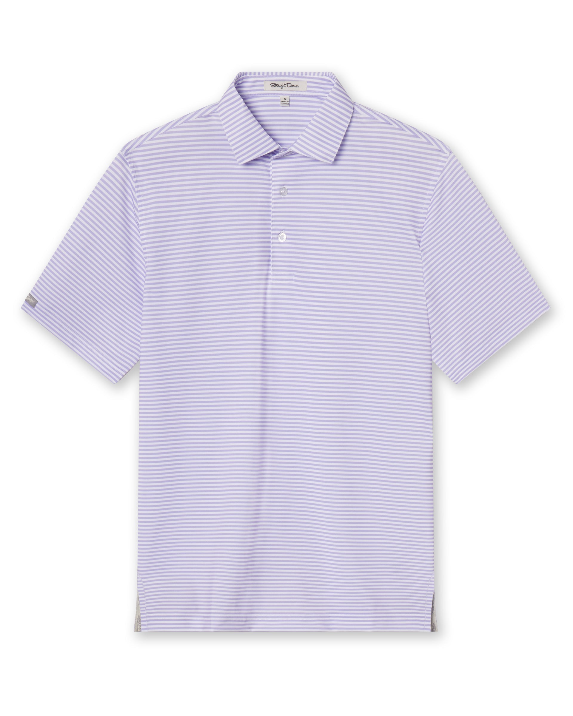 Straight Down Del Mar Stripe Polo - Violet