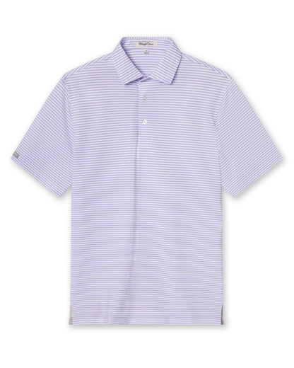 Straight Down Del Mar Stripe Polo - Violet