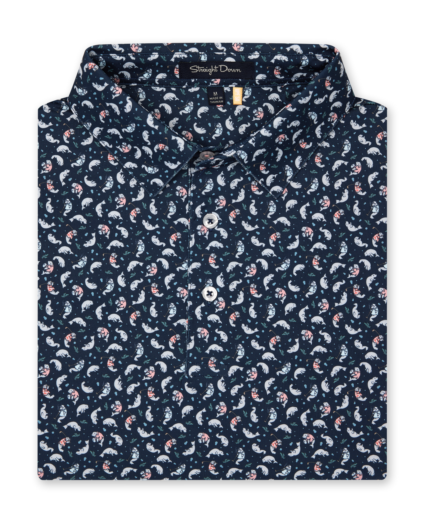 Straight Down Manatee County Polo - New Indigo