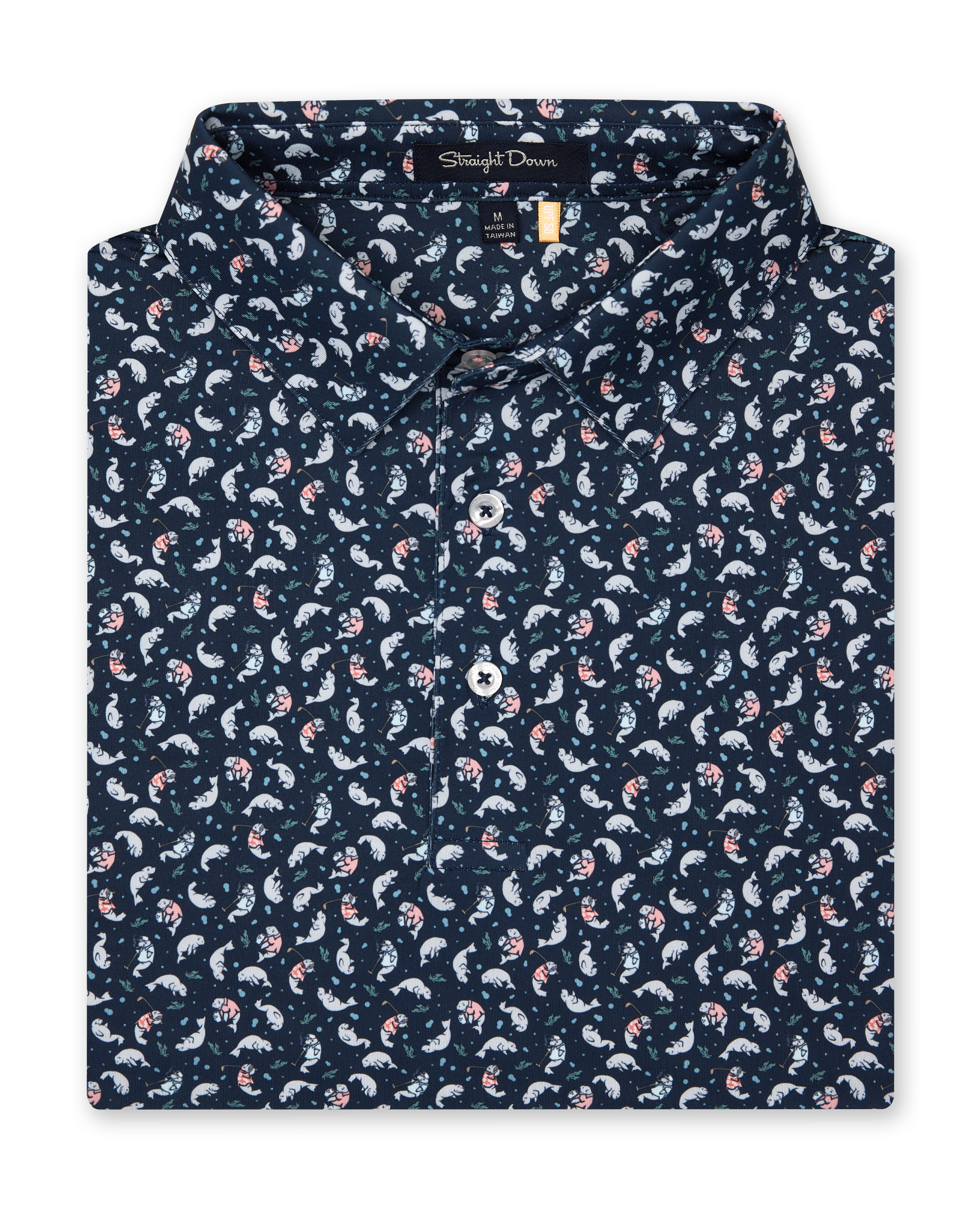Straight Down Manatee County Polo - New Indigo