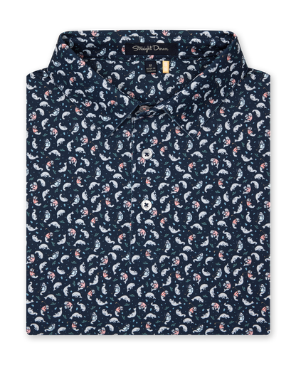 Straight Down Manatee County Polo - New Indigo