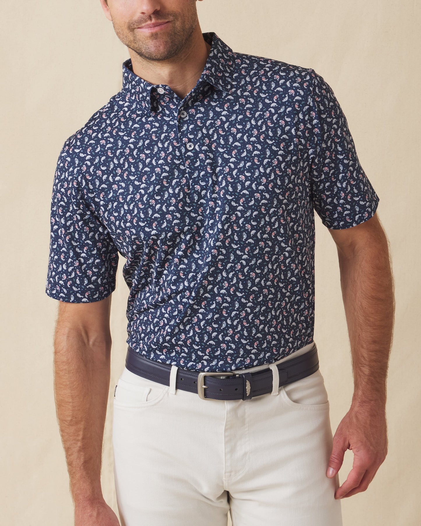 Straight Down Manatee County Polo - New Indigo