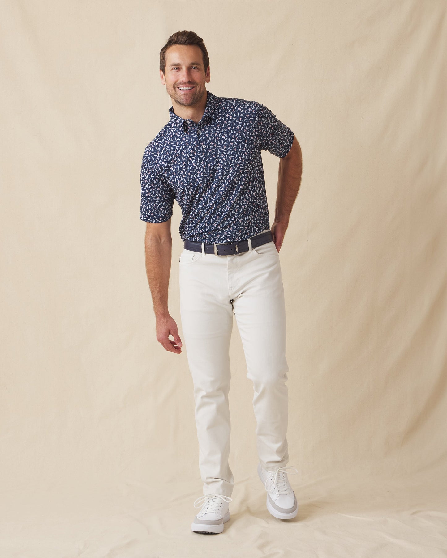 Straight Down Manatee County Polo - New Indigo