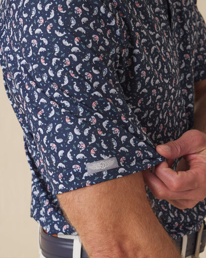 Straight Down Manatee County Polo - New Indigo