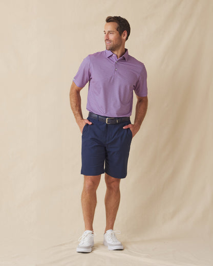 Straight Down Del Mar Stripe Polo - Pink Floyd / Moonlight