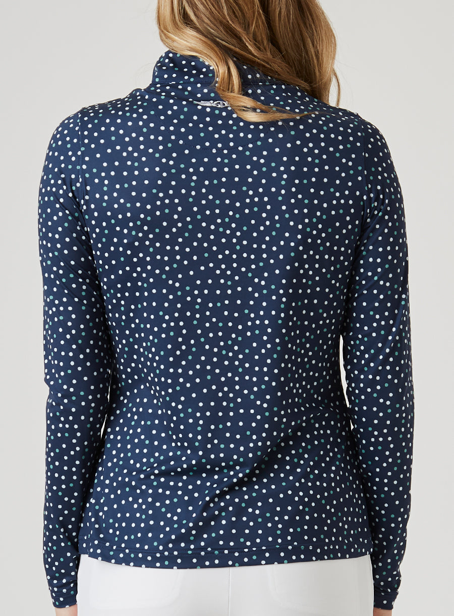 Straight Down Galaxy Quarter Zip - New Indigo