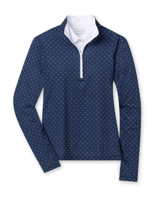 Straight Down Dottie Quarter Zip - Cedar