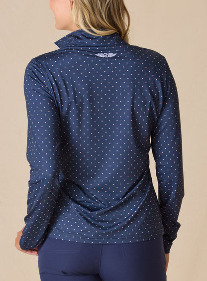 Straight Down Dottie Quarter Zip - Cedar