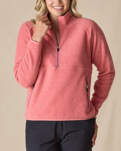 Straight Down Cerro Quarter Zip - Cedar