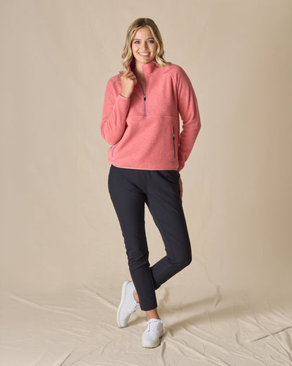 Straight Down Cerro Quarter Zip - Cedar