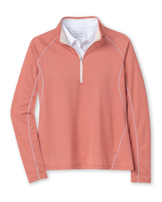Straight Down Anza Quarter Zip - Cedar