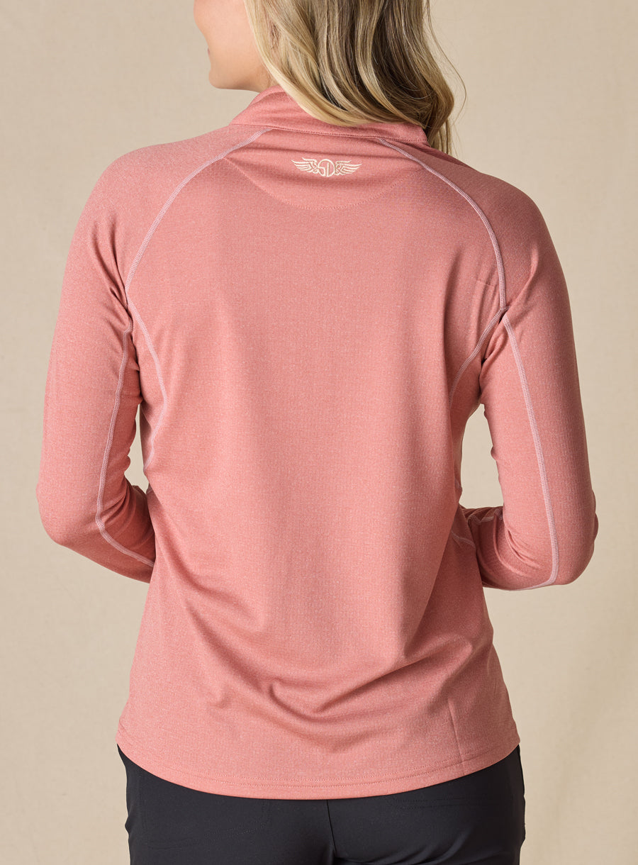 Straight Down Anza Quarter Zip - Cedar