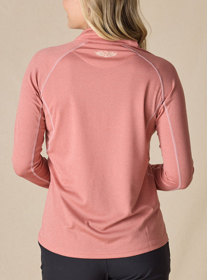 Straight Down Anza Quarter Zip - Cedar