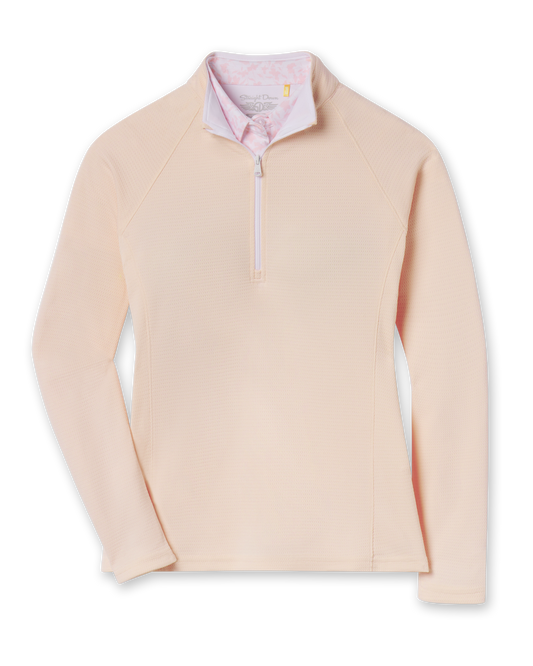 Straight Down Ellen Quarter Zip - Peche