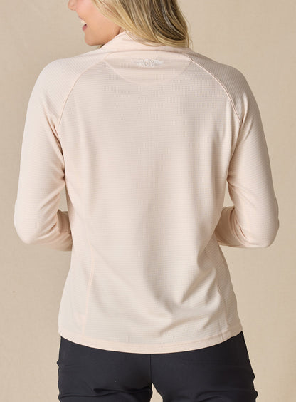 Straight Down Ellen Quarter Zip - Peche
