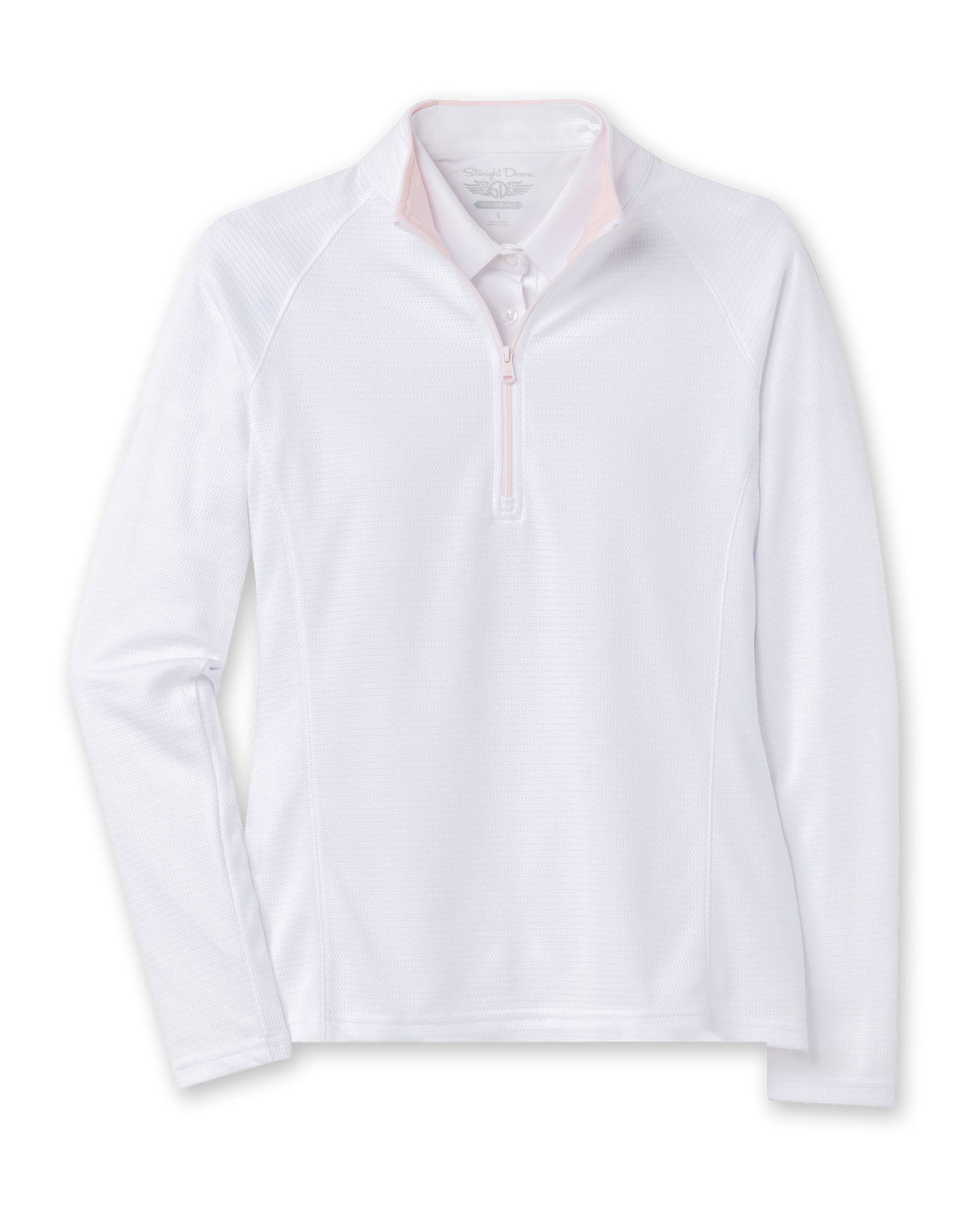 Straight Down Ellen Quarter Zip - White