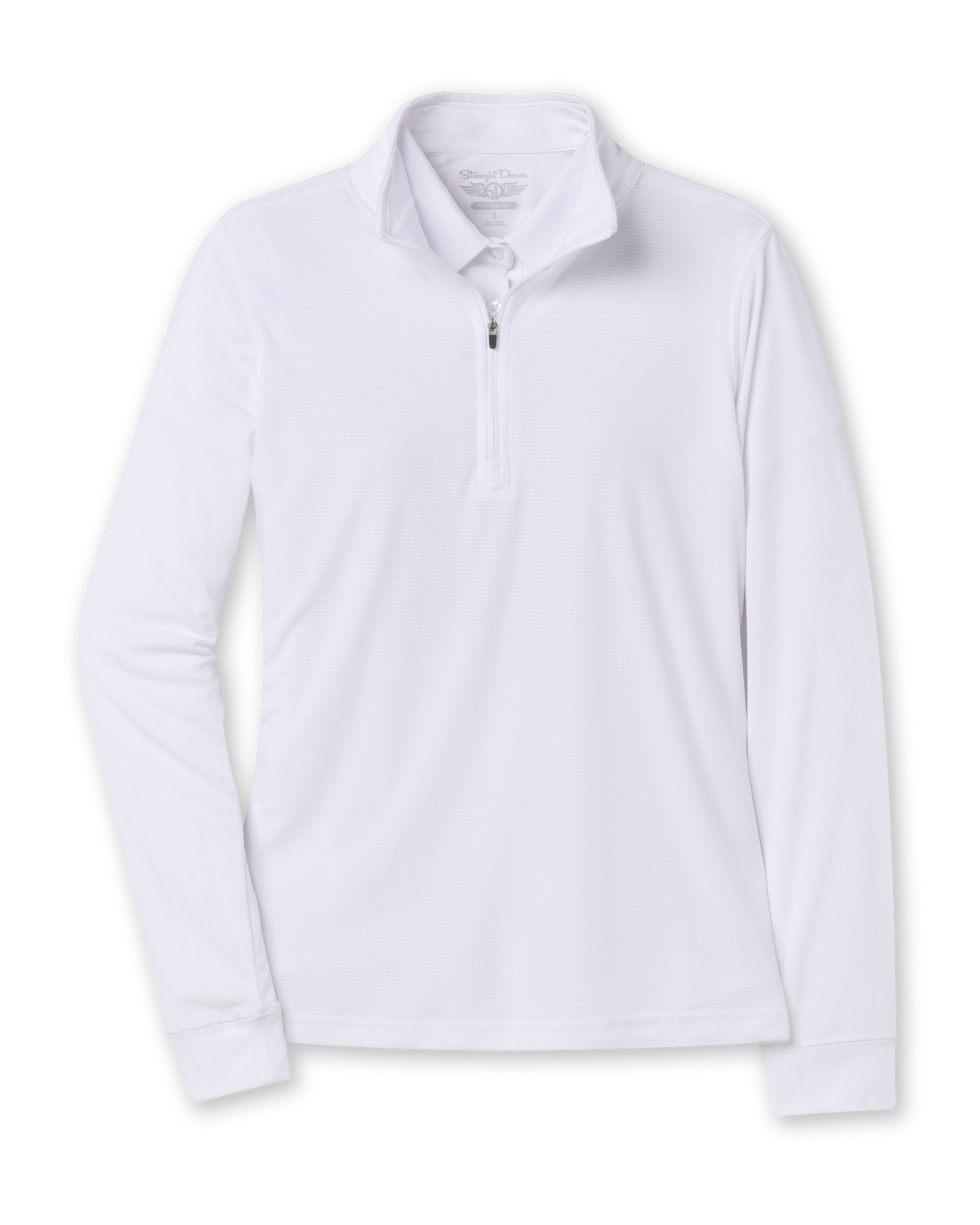 Straight Down Aero Quarter Zip - White