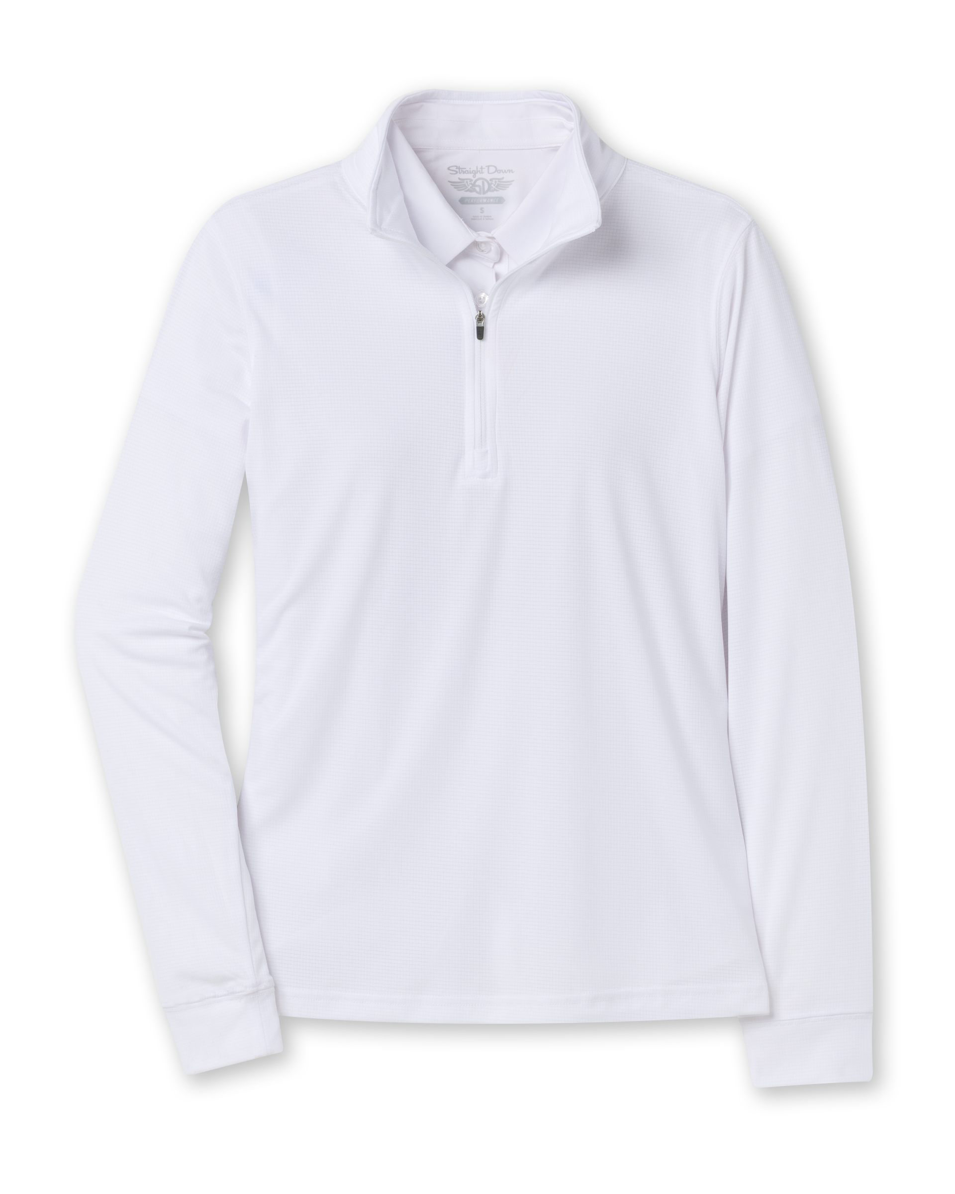 Straight Down Aero Quarter Zip - White