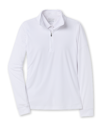 Straight Down Aero Quarter Zip - White