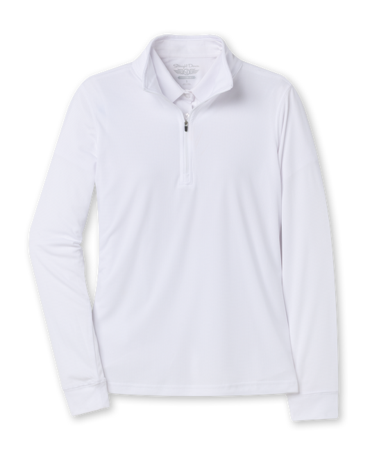 Straight Down Aero Quarter Zip - White